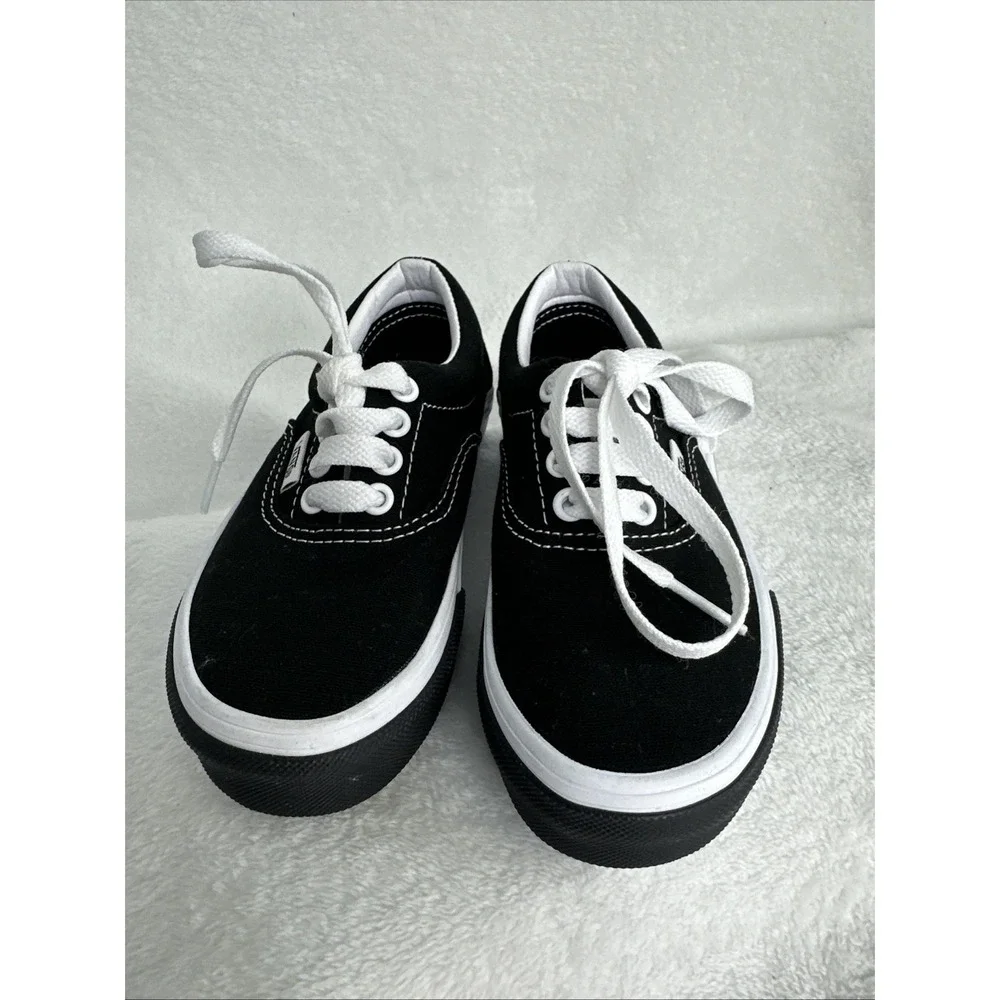 Vans Era Shoes Black & White Sneakers TODDLER Size 11